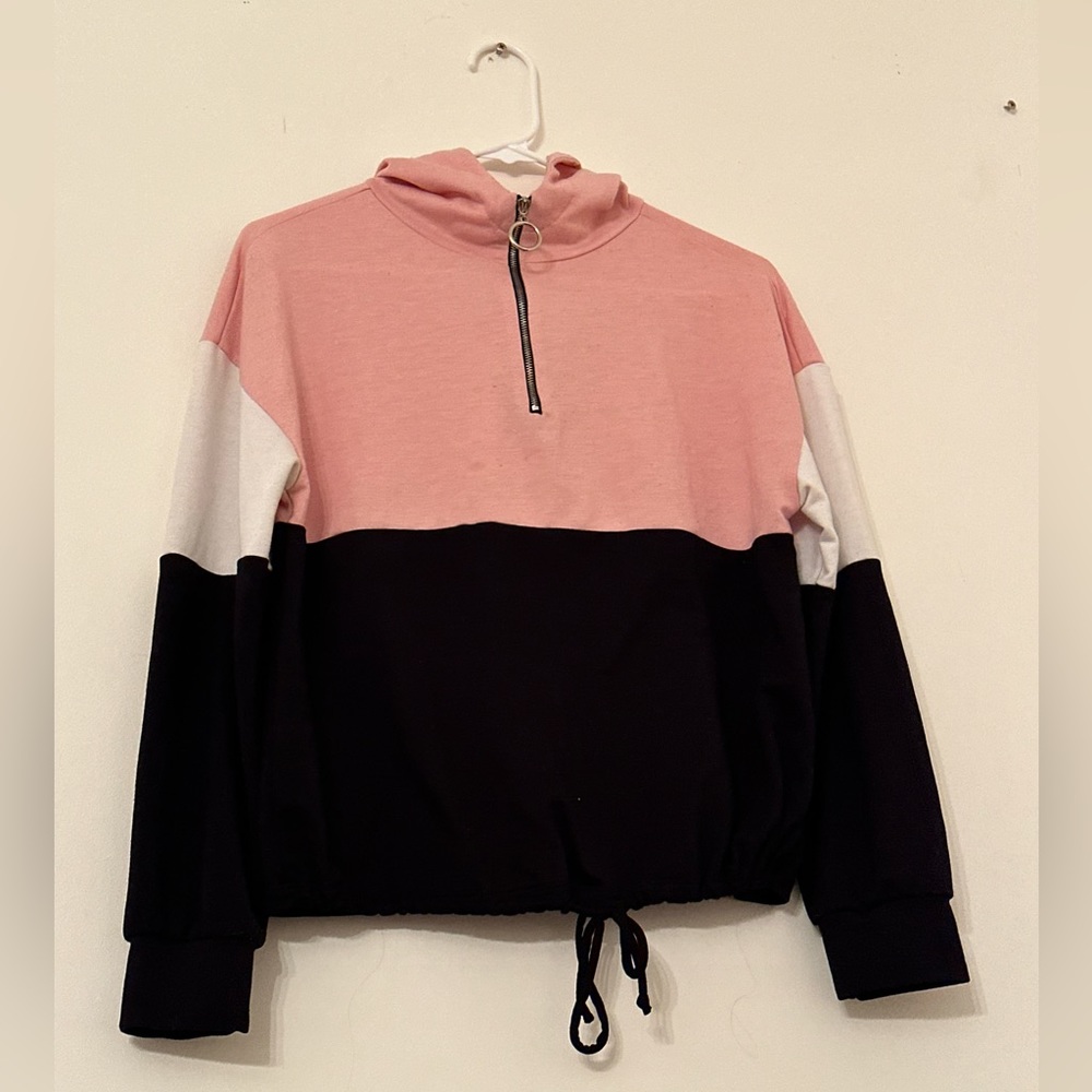 Pink Colorblock hoodie